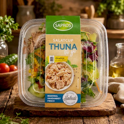 Bild Salatcup Thuna mit Dressing