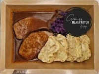 Bild Rinderbraten mit Serviettenknödel & Rotkohl