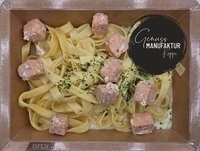 Bild Lachsnudeln mit Dillso&szlig;e