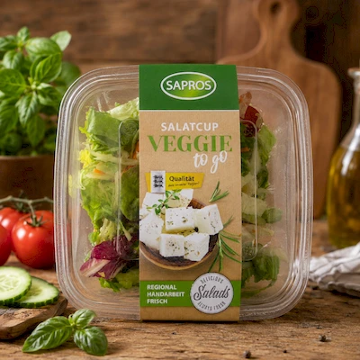 Bild Salatcup Veggi mit Dressing