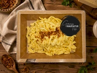 Bild K&auml;sesp&auml;tzle mit R&ouml;stzwiebeln