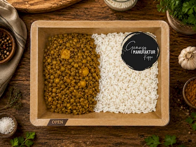 Bild Mango-Linsen-Curry mit Reis