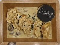 Bild Serviettenkn&ouml;del mit Waldpilzso&szlig;e