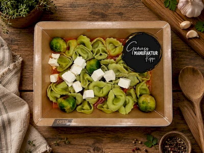 Bild Tortellini Verdi mit Rosenkohl & Hirtenk&auml;se