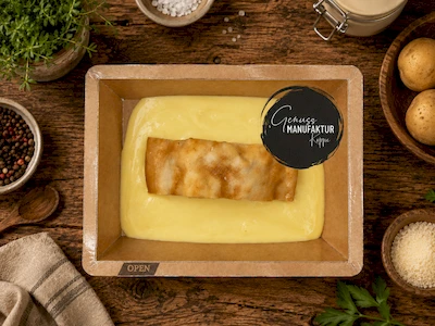 Bild Apfelstrudel mit Vanilleso&szlig;e