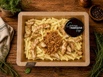 Bild Mac n Cheese mit H&auml;hnchen