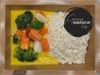 Bild Gem&uuml;securry mit Mango-Kokosso&szlig;e, Brokkoli & Reis