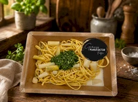 Bild Linguine mit B&auml;rlauch-Pesto und Spargelst&uuml;cken