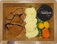 Bild Rahmrinderbraten mit Kartoffelpüree & Erbsen-Karotten