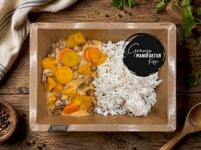 Bild Yellow Thai Curry mit H&auml;hnchen & Langkornreis