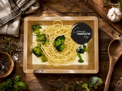Bild Spaghetti Brokkoli & Frischk&auml;seso&szlig;e