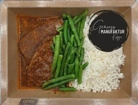 Bild Rinderbraten mit Bohnen & Langkornreis