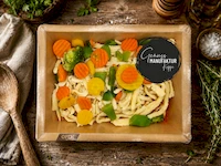 Bild Gem&uuml;se-Sp&auml;tzlepfanne mit Kr&auml;uterso&szlig;e