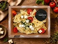 Bild Farfalle mit B&auml;rlauchpesto, Kirschtomaten & Hirtenk&auml;se