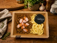 Bild Linsen mit Sp&auml;tzle & Saiten