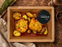 Bild Gem&uuml;sek&uuml;chle mit Rosmarinkartoffeln & Tomatenso&szlig;e