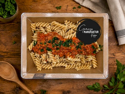 Bild Vollkorn-Fusilli mit Bolognese