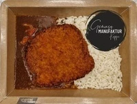 Bild Paniertes Schnitzel mit ungarischer Paprikasoße & Reis 450g