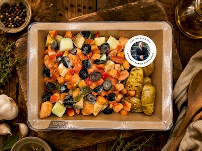 Bild mediterranes Gem&uuml;se mit Oliven & Rosmarin-Kartoffeln AB VEGAN