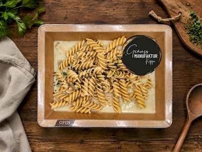 Bild Vollkorn-Fusilli mit Blumenkohl-Rahmso&szlig;e