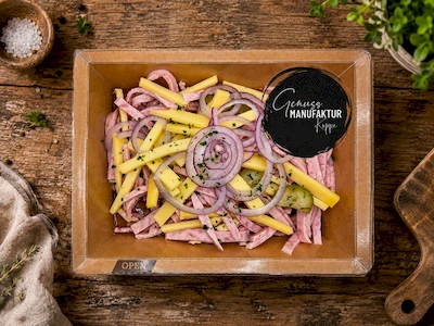 Bild Wurstsalat mit K&auml;se & Zwiebeln